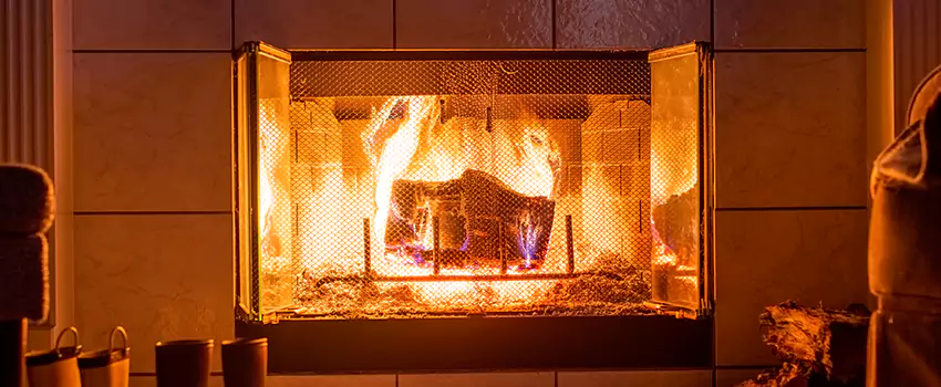 Mendota Hearth Landscape Fireplace Installation in Hawthorne, New Jersey