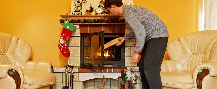 Rusted Metal Fireplace Restoration in Hawthorne, New Jersey